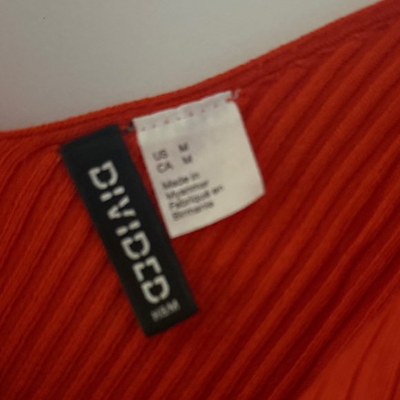 Divided Bright Red Ribbed Tank Top - Picture 2 of 2